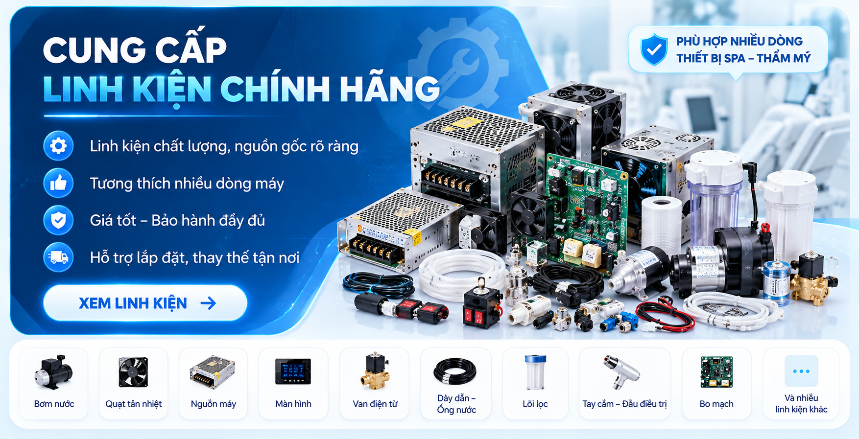 cung cap linh kien chinh hang